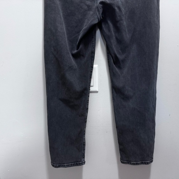 American Eagle Stretch Curvy Hi Rise Charcoal Black Mom Jean Size 14 - Picture 7 of 14